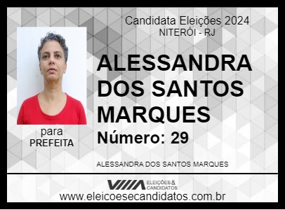 Candidato ALESSANDRA MARQUES 2024 - NITERÓI - Eleições