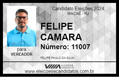 Candidato FELIPE CAMARA 2024 - MACAÉ - Eleições