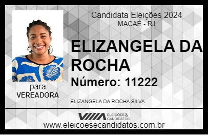 Candidato ELIZANGELA DA ROCHA 2024 - MACAÉ - Eleições