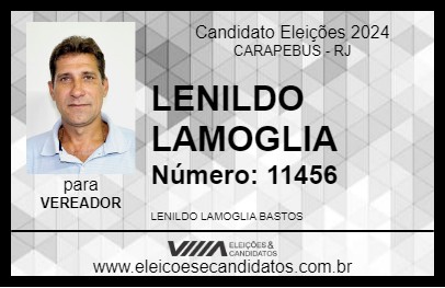 Candidato LENILDO LAMOGLIA 2024 - CARAPEBUS - Eleições