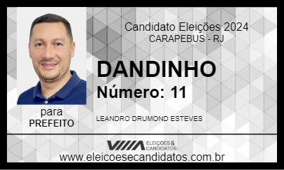 Candidato DANDINHO 2024 - CARAPEBUS - Eleições