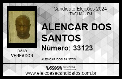 Candidato ALENCAR DOS SANTOS 2024 - ITAGUAÍ - Eleições