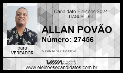 Candidato ALLAN POVÃO 2024 - ITAGUAÍ - Eleições