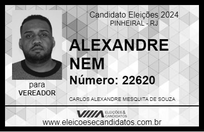 Candidato ALEXANDRE NEM 2024 - PINHEIRAL - Eleições