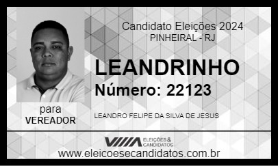 Candidato LEANDRINHO 2024 - PINHEIRAL - Eleições