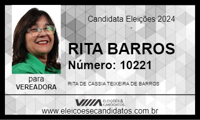 Candidato RITA BARROS 2024 - PIRAÍ - Eleições