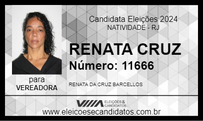 Candidato RENATA CRUZ 2024 - NATIVIDADE - Eleições