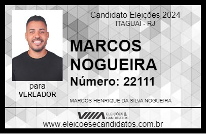 Candidato MARCOS NOGUEIRA 2024 - ITAGUAÍ - Eleições