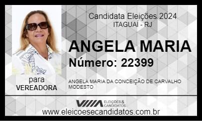 Candidato ANGELA MARIA 2024 - ITAGUAÍ - Eleições