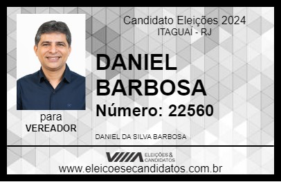 Candidato DANIEL BARBOSA 2024 - ITAGUAÍ - Eleições