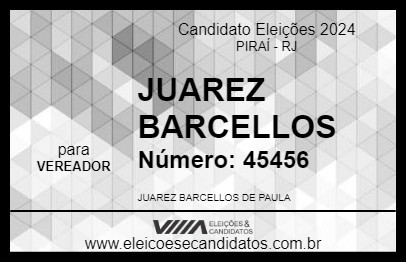 Candidato JUAREZ BARCELLOS 2024 - PIRAÍ - Eleições