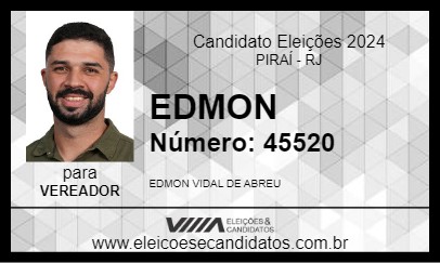 Candidato EDMON 2024 - PIRAÍ - Eleições