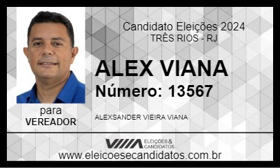 Candidato ALEX VIANA 2024 - TRÊS RIOS - Eleições