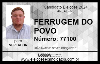 Candidato FERRUGEM DO POVO 2024 - AREAL - Eleições