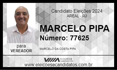 Candidato MARCELO PIPA 2024 - AREAL - Eleições