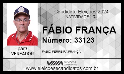 Candidato FÁBIO FRANÇA 2024 - NATIVIDADE - Eleições