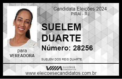 Candidato SUELEM DUARTE 2024 - PIRAÍ - Eleições