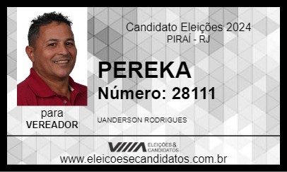 Candidato PEREKA 2024 - PIRAÍ - Eleições