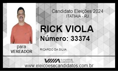 Candidato RICK VIOLA 2024 - ITATIAIA - Eleições