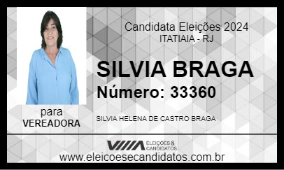 Candidato SILVIA BRAGA 2024 - ITATIAIA - Eleições