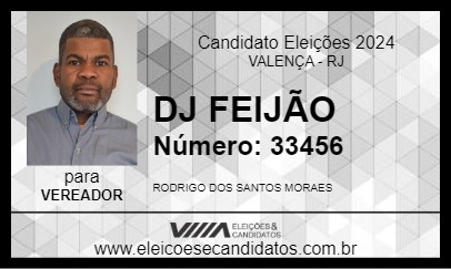 Candidato DJ FEIJÃO 2024 - VALENÇA - Eleições