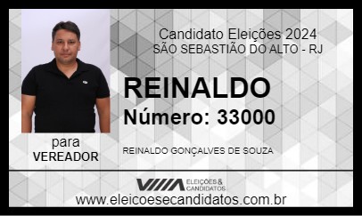 Candidato REINALDO 2024 - SÃO SEBASTIÃO DO ALTO - Eleições