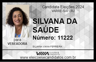 Candidato SILVANA DA SAÚDE 2024 - VARRE-SAI - Eleições