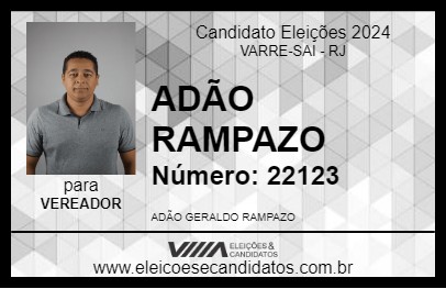 Candidato ADÃO RAMPAZO  2024 - VARRE-SAI - Eleições