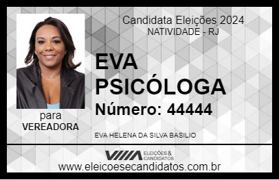 Candidato EVA PSICÓLOGA 2024 - NATIVIDADE - Eleições