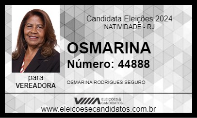 Candidato OSMARINA 2024 - NATIVIDADE - Eleições