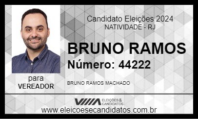 Candidato BRUNO RAMOS 2024 - NATIVIDADE - Eleições