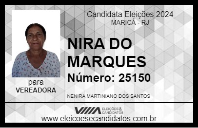 Candidato NIRA DO MARQUES 2024 - MARICÁ - Eleições