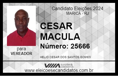 Candidato CESAR MACULA 2024 - MARICÁ - Eleições