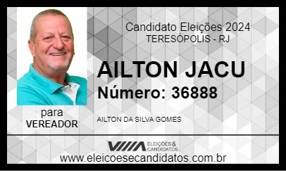 Candidato AILTON JACU  2024 - TERESÓPOLIS - Eleições