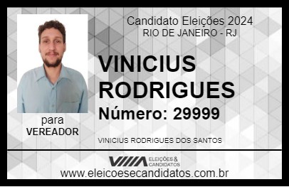 Candidato VINICIUS RODRIGUES 2024 - RIO DE JANEIRO - Eleições