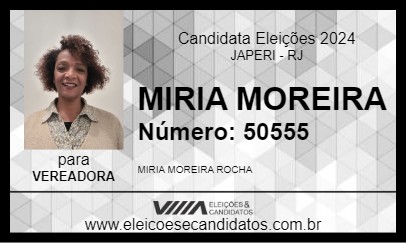 Candidato MIRIA MOREIRA 2024 - JAPERI - Eleições