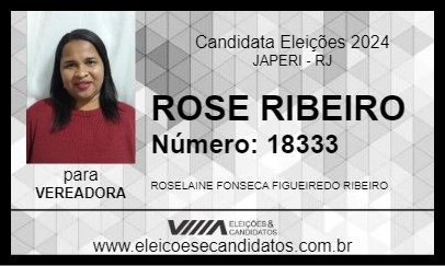 Candidato ROSE RIBEIRO 2024 - JAPERI - Eleições