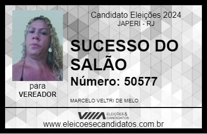 Candidato SUCESSO DO SALÃO 2024 - JAPERI - Eleições