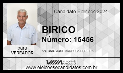 Candidato BIRICO 2024 - BOM JESUS DO ITABAPOANA - Eleições