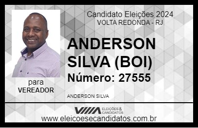 Candidato ANDERSON SILVA (BOI) 2024 - VOLTA REDONDA - Eleições