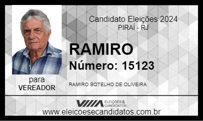 Candidato RAMIRO 2024 - PIRAÍ - Eleições