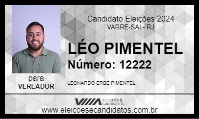 Candidato LÉO PIMENTEL 2024 - VARRE-SAI - Eleições