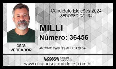 Candidato MILLI  2024 - SEROPÉDICA - Eleições