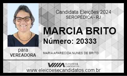 Candidato MARCIA BRITO 2024 - SEROPÉDICA - Eleições