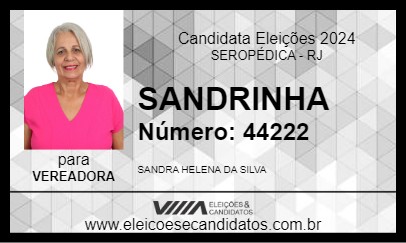 Candidato SANDRINHA 2024 - SEROPÉDICA - Eleições