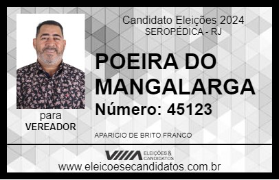 Candidato POEIRA DO MANGALARGA 2024 - SEROPÉDICA - Eleições