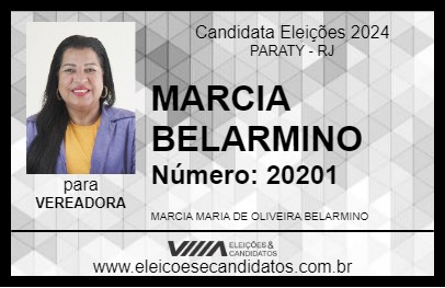 Candidato MARCIA BELARMINO 2024 - PARATY - Eleições