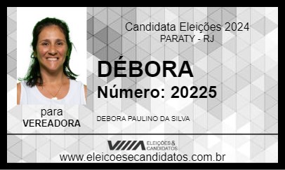 Candidato DÉBORA 2024 - PARATY - Eleições