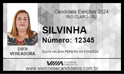 Candidato SILVINHA 2024 - RIO CLARO - Eleições