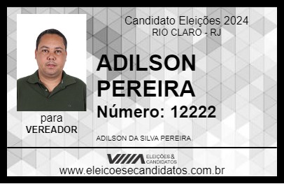 Candidato ADILSON PEREIRA 2024 - RIO CLARO - Eleições